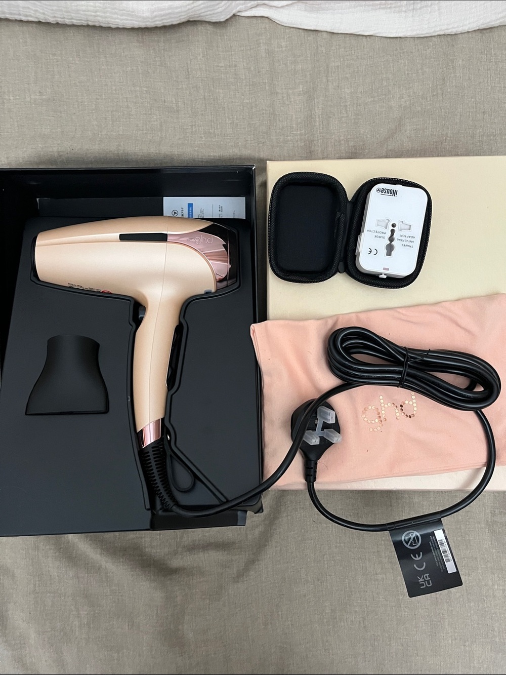 ghd European plug hair dryer